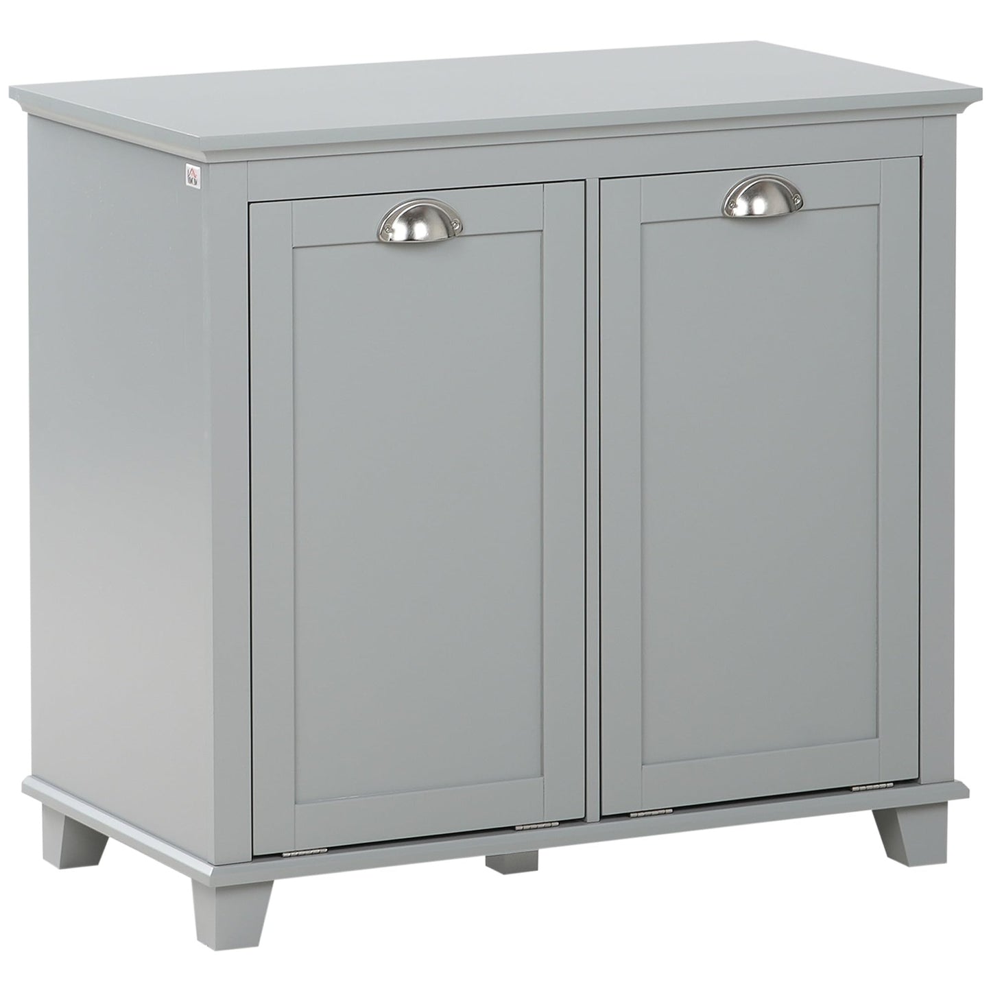 Modern Tilt-Out Laundry Sorter Cabinet, Bathroom Storage Organizer with Two-Compartment Tilt-Out Hamper,Used in Restaurants