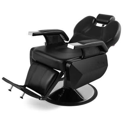 Artist hand Black All Purpose Hydraulic Recline Barber Chair Salon Beauty Styling Chair for Beauty Shop