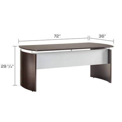 Mayline Group Safco Products Medina Desk, 72", Mocha
