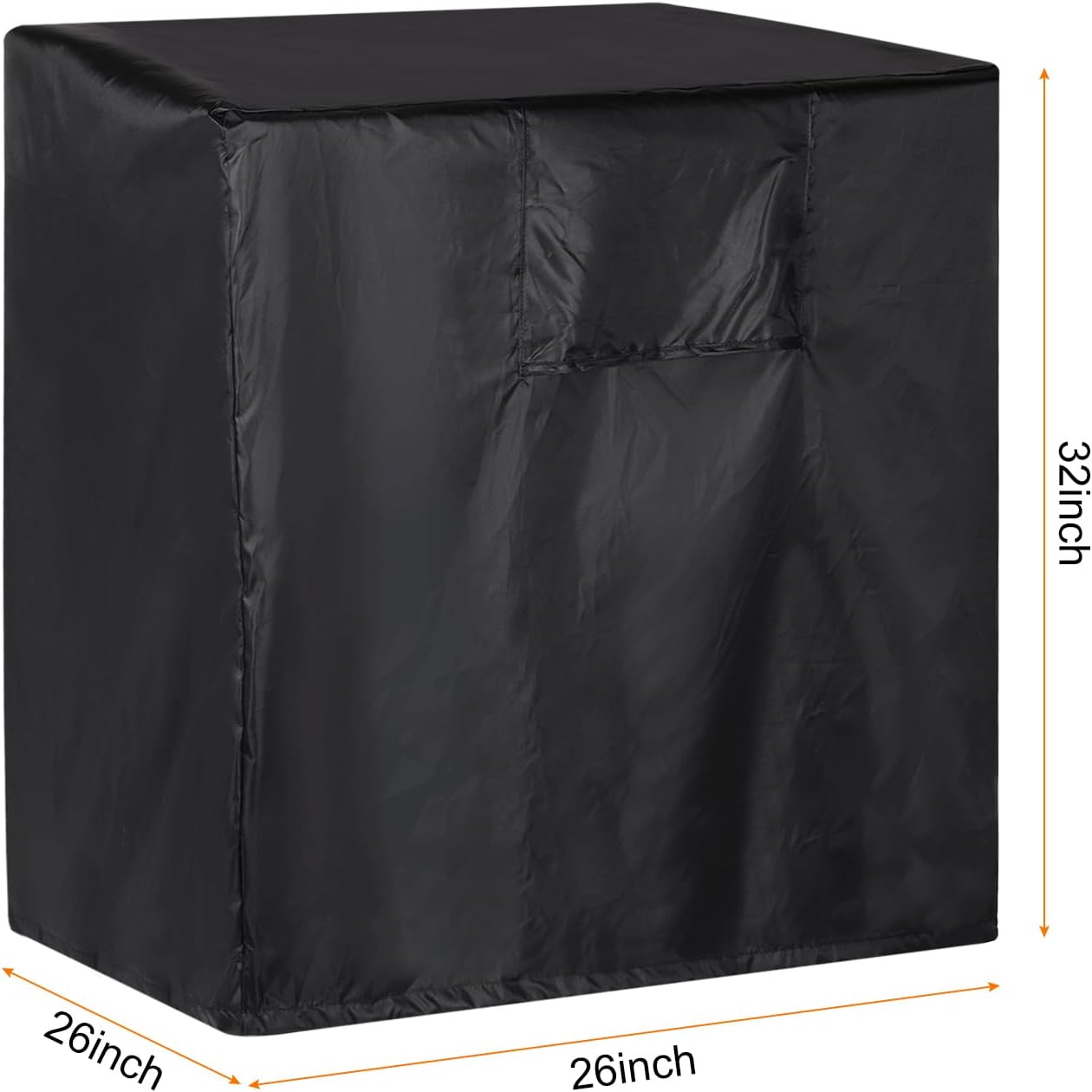 uxcell Air Conditioner Cover, 26"x26"x32" Outdoor Unit Square Vertical Protective Cover (Black)