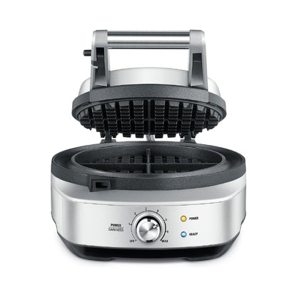 Breville BWM520XL No-Mess Classic Round Waffle Maker, Brushed Stainless Steel
