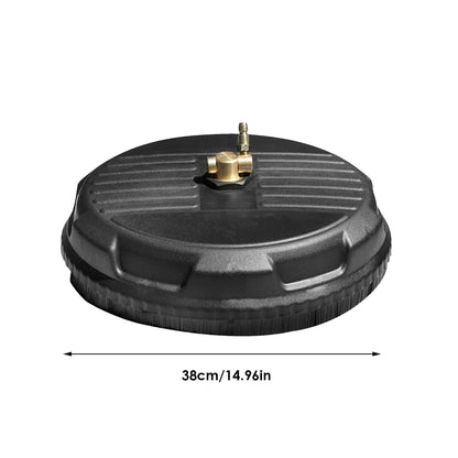 Pressure Washer Floor Scrubber - Pressure Washer Surface Cleaner, Pressure Washer Attachment | 15 Inch Heavy Duty Concrete Cleaner/Patio Surface Cleaner with Hard Bristles, Powerful