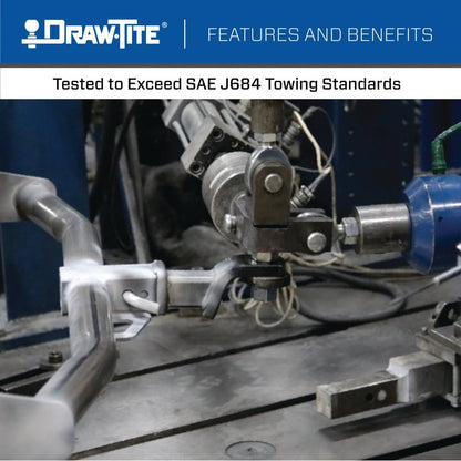 Draw-Tite 76326 Class 4 Class 4 Trailer Hitch, 2 Inch Square Receiver, Compatible with Chevrolet Silverado and GMC Sierra (Please Verify Vehicle Application)