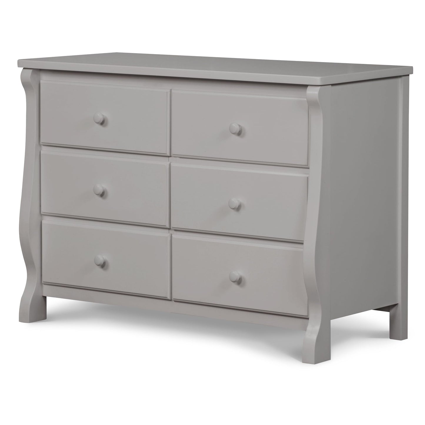 Delta Children Universal 6 Drawer Dresser with Interlocking Drawers - Greenguard Gold Certified, Grey