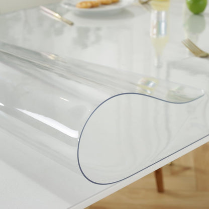 18 32 Inch, 1.5mm LovePads Clear Desk Mat x Thick Clear Table Protector, Waterproof Plastic Table Cover Protector, PVC