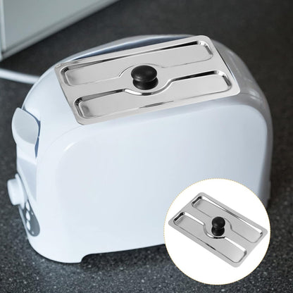 LIFKOME Metal Toaster Dust Covers, Stainless Steel Electric Bread Maker Upper Covers for Toaster Appliance Accessories