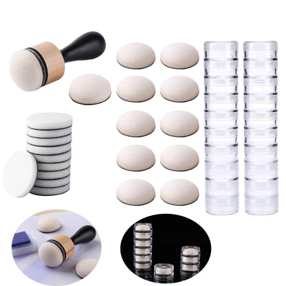 BAOFALI Mini Ink Blending Tool,with Foams Replacement Refill Foam Tool for Foams Scrapbooking Painting Drawing Art Supplies Handle Ink Tools Embossing Stencils