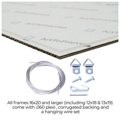 ArtToFrames 28x48 Inch Black Picture Frame, This 1.50 Inch Custom Poster Frame is Colonial Onyx - Comes with Economy Acrylic and Corrugated Backing (2WOM0066-78238-YBLK-28x48)