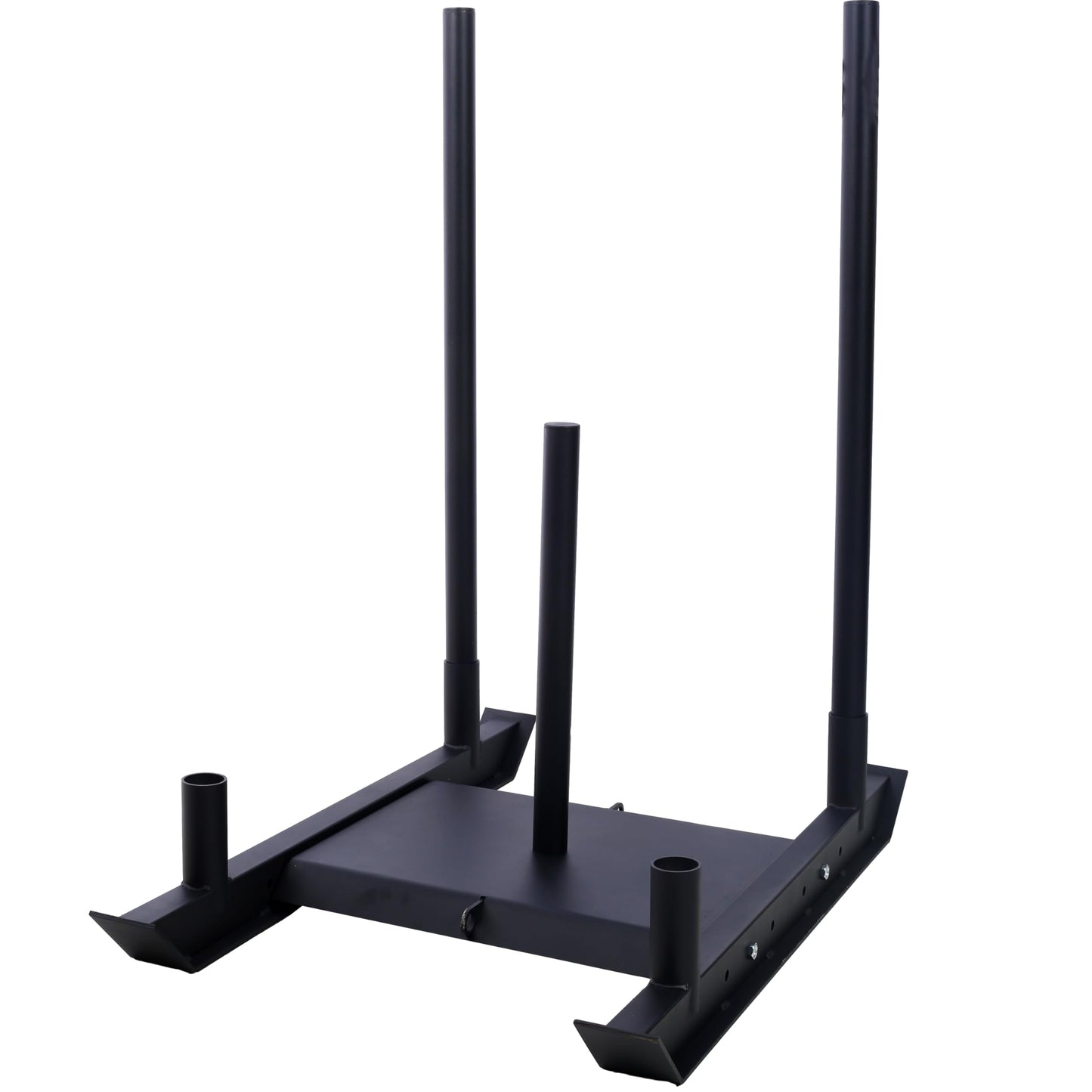 Gecheer Weight Training Pull Sled for Strength, Speed & Conditioning – Heavy-Duty Steel Fitness Sled with 2-Inch Plate Holder for Grass or Turf