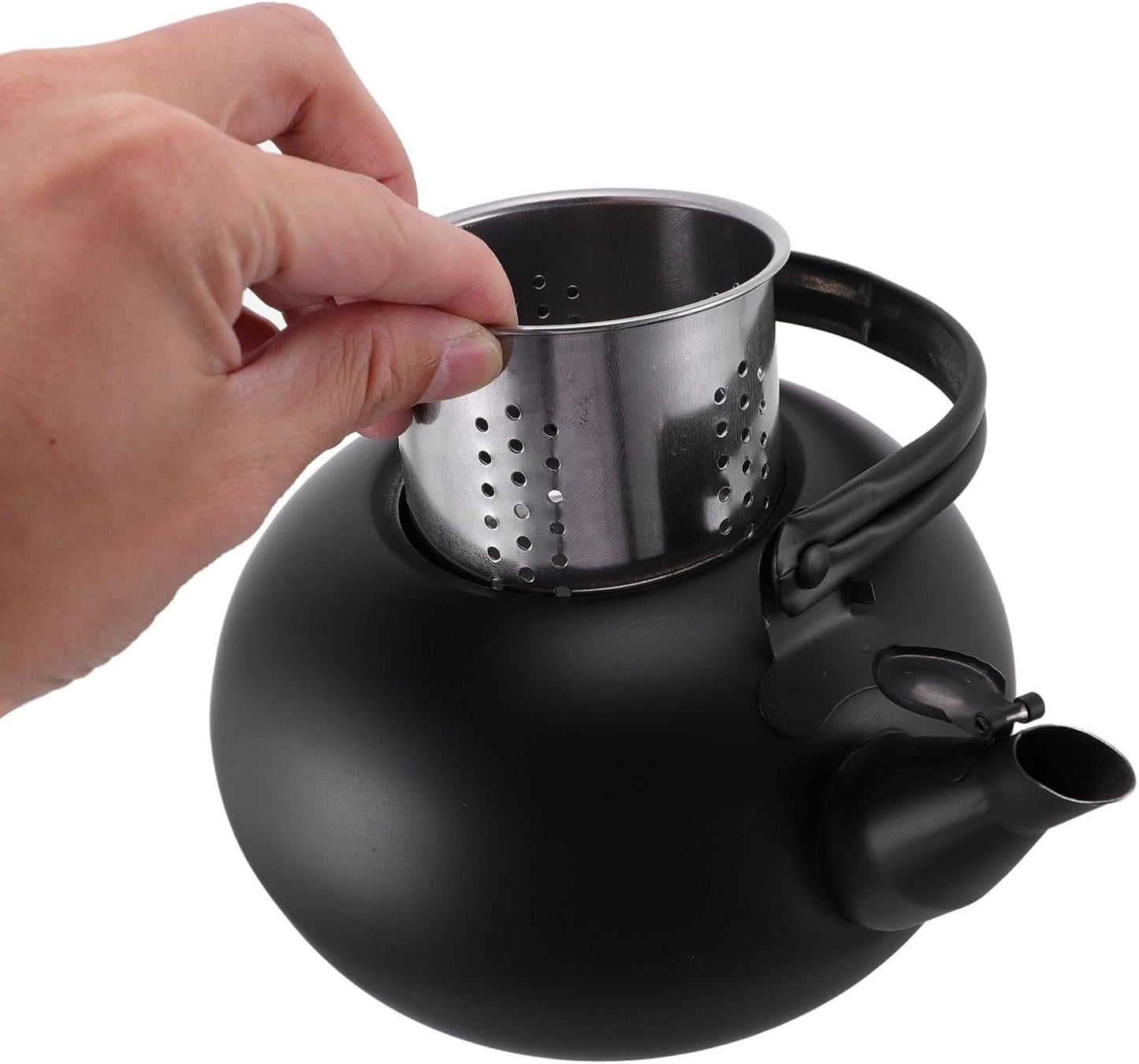 MAGICLULU Pot Metal Tea Kettle: Stovetop Kettle for Gas Stove, Coffee Mug with Lid, Japan Stainless Steel