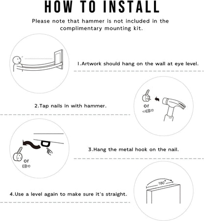 ARTZON Inspirational Wall Art Canvas Print, Astronaut Holding Planet Framed Artwork for Bedroom & Office, 12x16inch