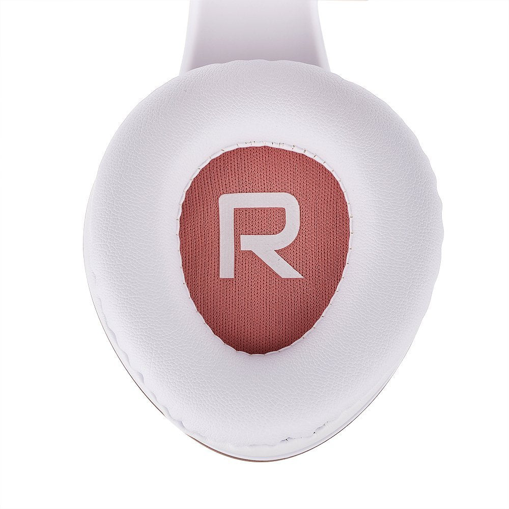 PowerLocus Bluetooth Over-Ear Headphones, Wireless Stereo Foldable Headphones Wireless and Wired Headsets with Built-in Mic, Micro SD/TF, FM for iPhone/Samsung/iPad/PC (Rose Gold)