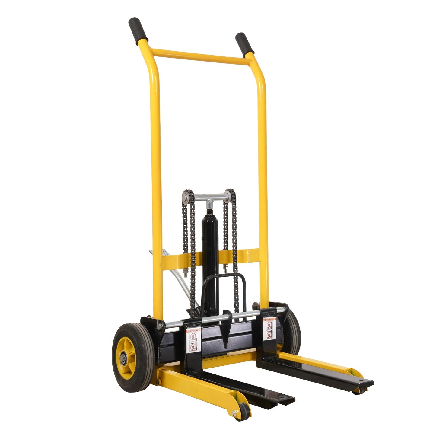 Doppy Hydraulic Material Lift, 450 Lbs Capacity Pallet Jack Table Cart, Pallet Truck Dolly Table Fork Lift, 35" Lift Height