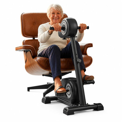 Electric Physical Therapy Exercise Bike for Seniors & Stroke Recovery – Dual Motor Arm & Leg Pedal Exerciser with Adjustable Height, Active/Passive Rehab Trainer for Wheelchair Users