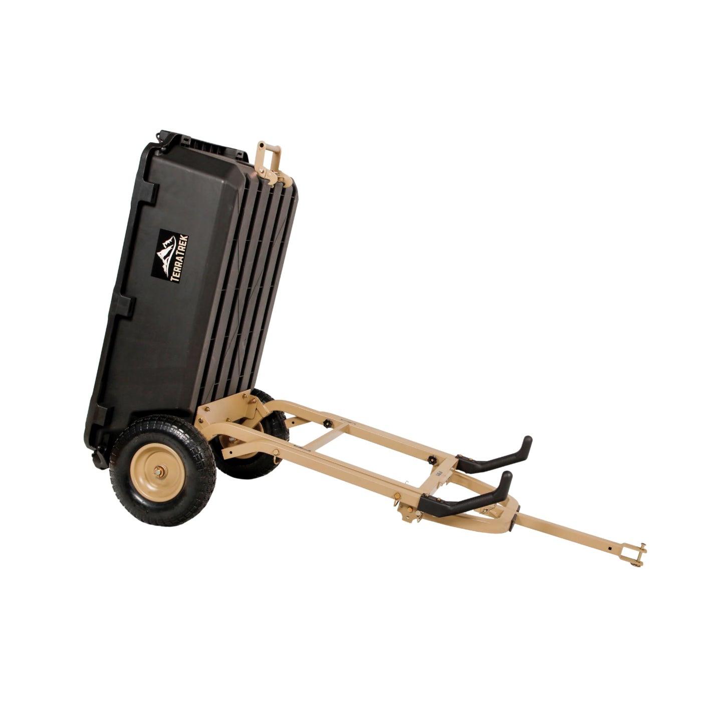 TerraTrek Heavy-Duty Garden Cart on Wheels – 7 Cu. Ft. 2-in-1 Utility Wagon & Wheelbarrow, Push or Tow Design, 600 lb. Capacity, All-Terrain Utility Cart with 13" No-Flat Wheels
