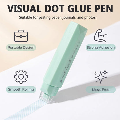 Shgxjjnb 16 Pack Double Sided Tape Pen, Multicolor Double Sided Tape Roller, Glue Pen, Glue Tape for Scrapbooking, Suitable for Present Wrapping, DIY Crafts
