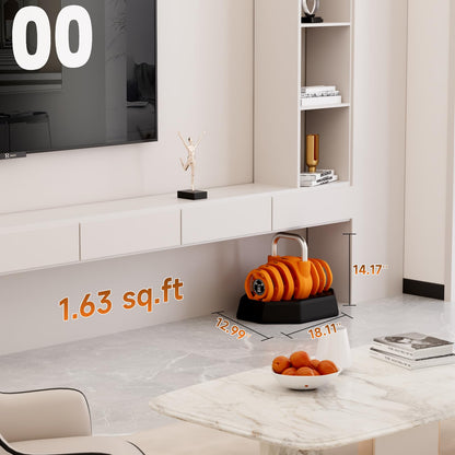 AOTOB 25/55 LBS Adjustable Dumbbell Set, Anti-Slip Fast Adjusting with Turning Handle, Adjustment for Men and Women, Weights Pair for Compact Home Gym Exercise Strength