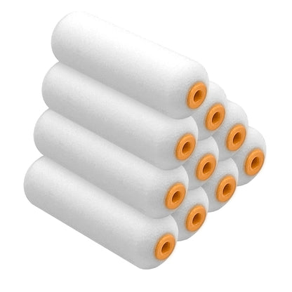 Foam Paint Roller, 10 Pack, 6 Inch High Density Foam Roller, Mini Paint Roller Covers for Smooth Paint Application, No Lint Shedding on Walls, Cabinets, Doors