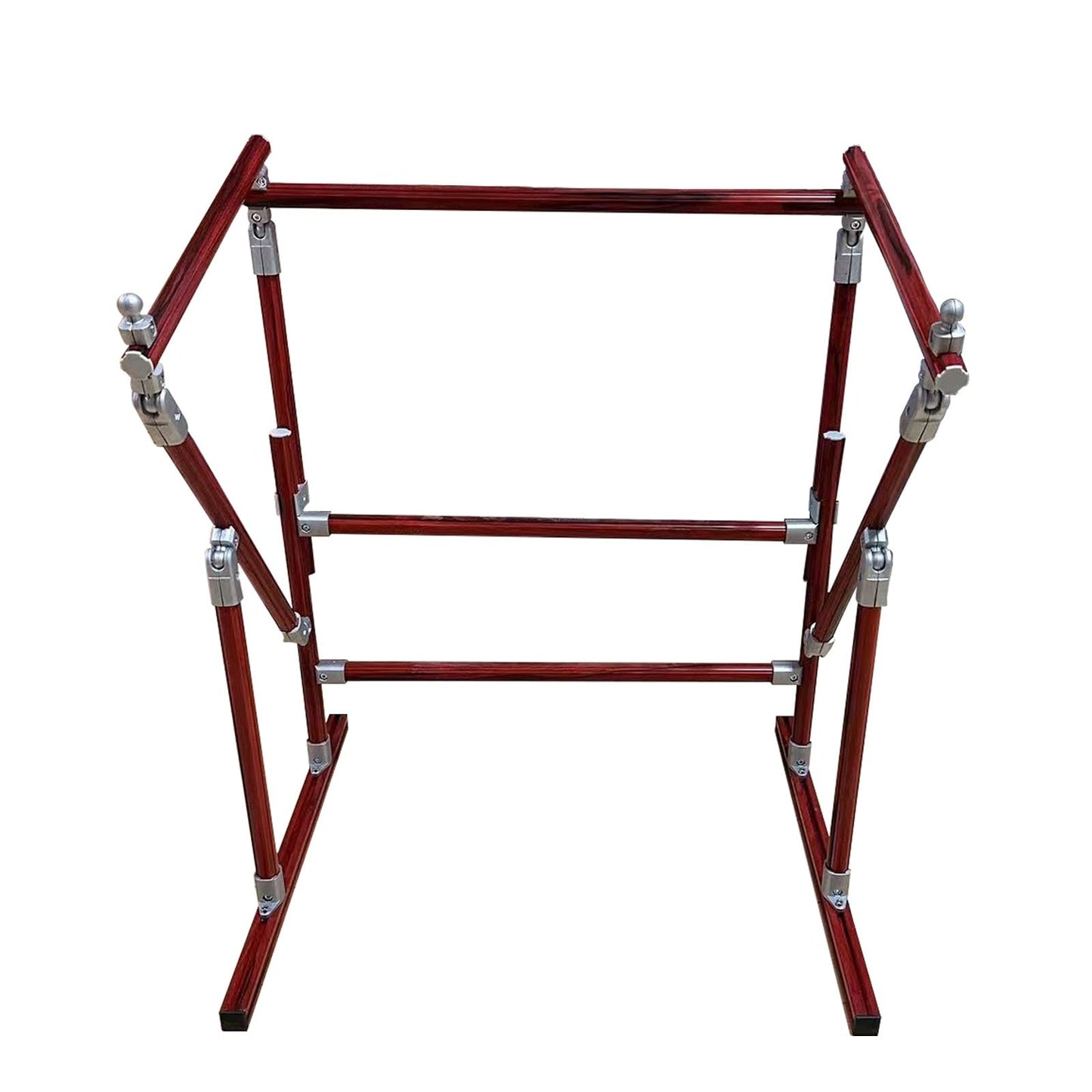 Embroidery Frame,,Embroidery Stand Deformable Stainless Steel Embroidery Stand Adjustable Vertical Cross Embroidery Frame Auxiliary Tool (Color : Silver, Size : 39.37in*37.4~19.68in)