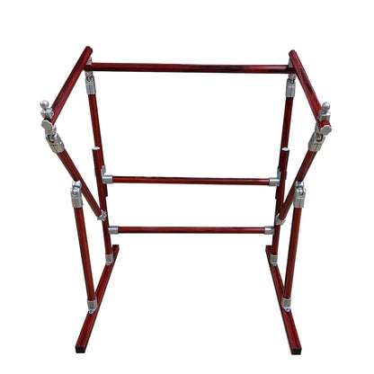 Embroidery Frame,,Embroidery Stand Deformable Stainless Steel Embroidery Stand Adjustable Vertical Cross Embroidery Frame Auxiliary Tool (Color : Silver, Size : 39.37in*37.4~19.68in)