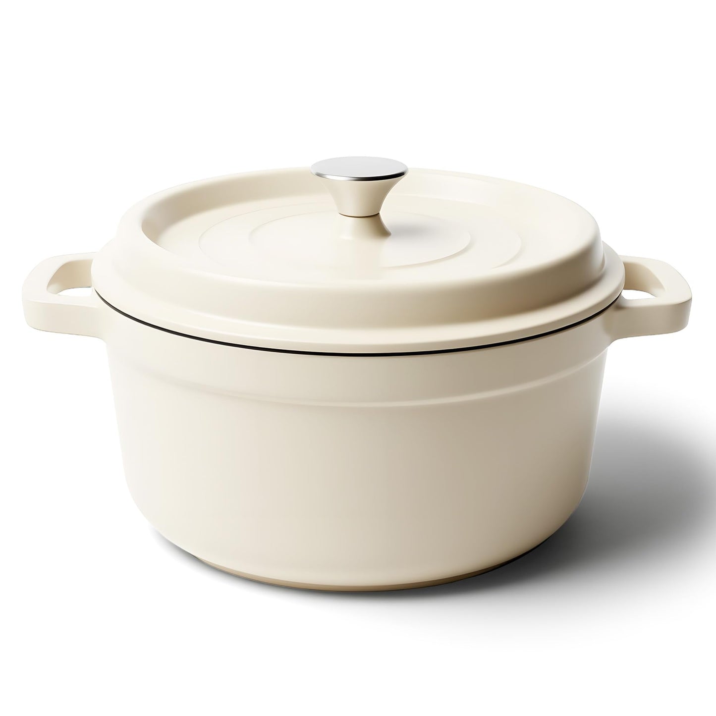 6.5 Quart Dutch Oven Pot with Lid, Non Stick Enameled Cast Iron Dutch Oven for Bread Baking, Heavy-Duty, Oven Safe Ceramic Cookware Up to 500°F for Baking, Braising, Stews, Roasting, Red