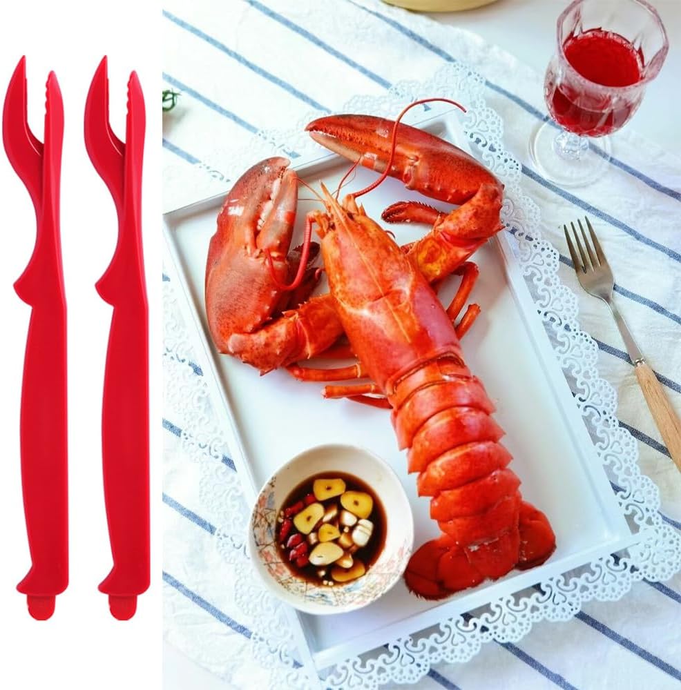 Ymkf Sqqr 25 PCS Seafood Tools picks Crab Legs Crackers for Crab,Lobster,Prawns,Shellfish Sheller Knife.