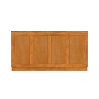 AFI Westfield Queen Murphy Bed Chest with 6-Inch Folding Mattress, Light Toffee