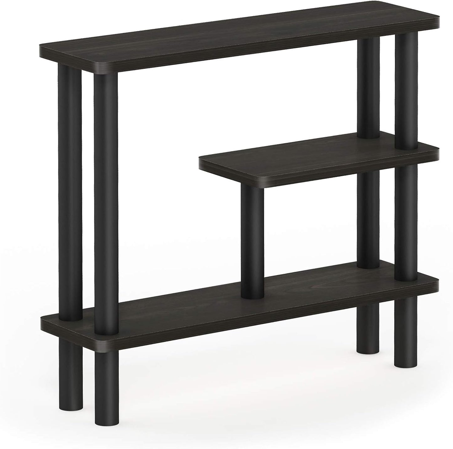 Espresso/Black Slim Space-Saving Storage Rack by Furinno