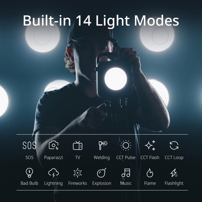 ZHIYUN MOLUS G300 [Official], 300W COB Bi-Color LED Video Light, Bowens Mount, 500W MAX Extreme Mode, App Control, Ultra Quiet, 2700K-6500K, CRI 95+ TLCI 97+ 15500Lux/1M,14 Lighting Effects