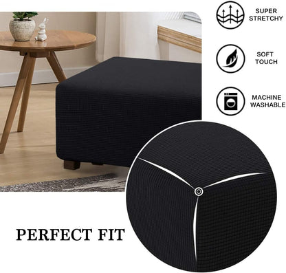 Flamingo P Ottoman Slipcovers Stretch Fabric Storage Ottoman Covers Footrest Sofa Slipcovers Footstool Protector Covers