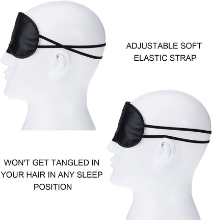 Mudder Blindfold Eye Mask Shade Cover for Sleeping with Nose Pad, 10 Pack