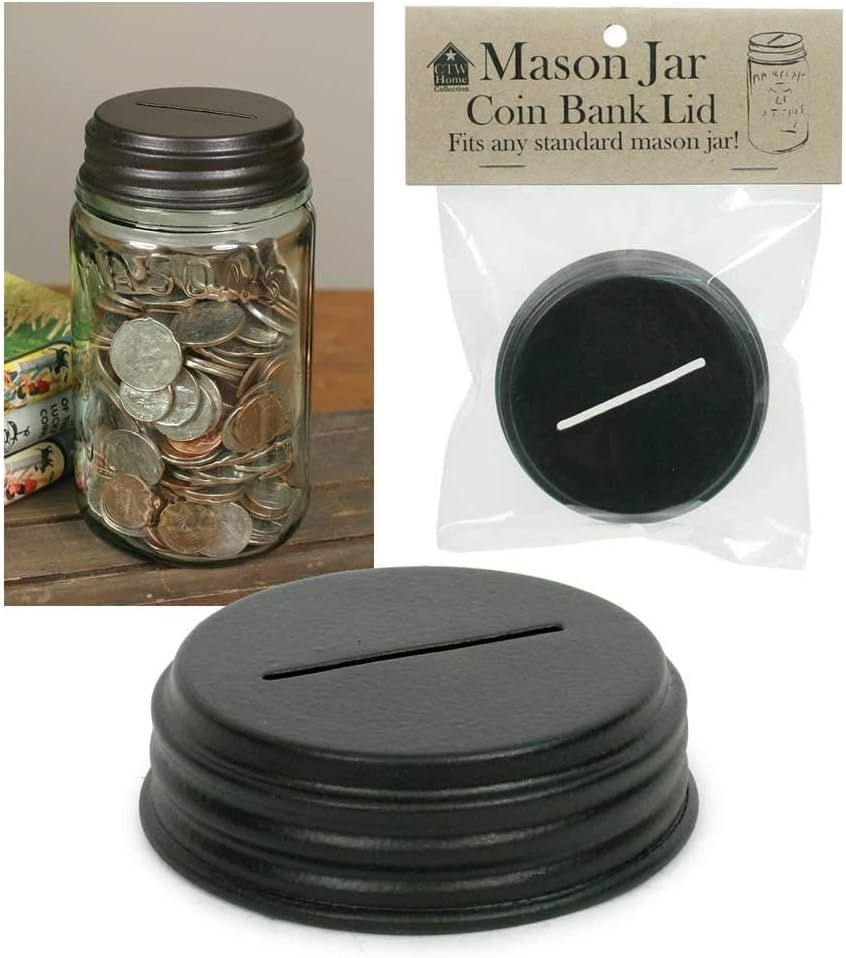 Coin Bank Mason Jar Lid