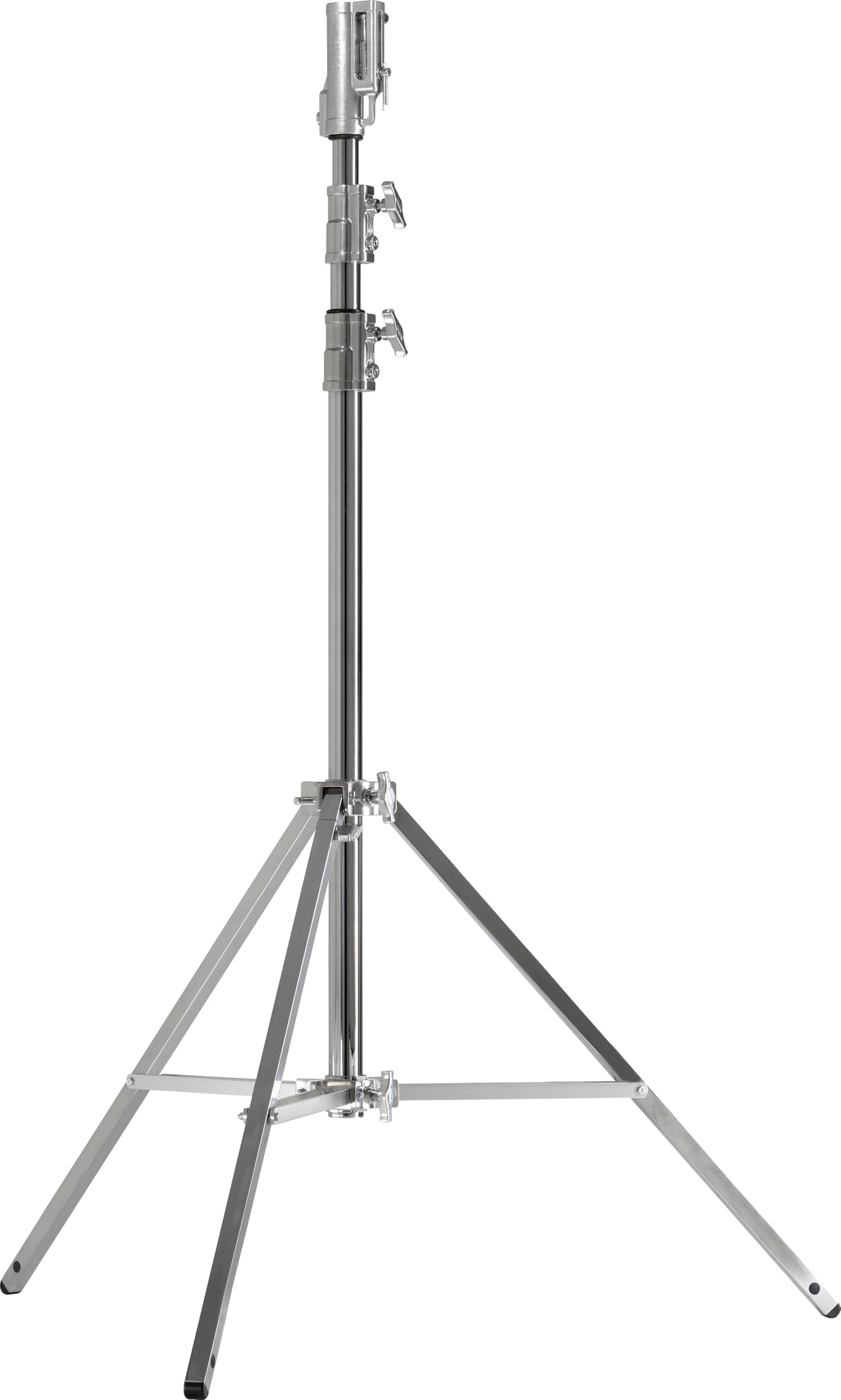 Kupo Master Cine Stand with Triple Function Universal Head, Heavy Duty Steel Construction, Leveling Leg for Uneven Terrain, 11.5' Max Height, High Load Support up to 88.2lbs, Silver (KS500112)