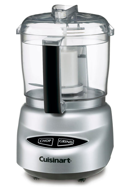 Cuisinart Mini-Prep Plus Food Processor, 24-Ounce Mini Food Processor to Chop Herbs, Vegetables, and Hard Cheese, 24-Ounce Work Bowl, Reversible Stainless Steel Blade, DLC-2ABC, Brushed Chrome