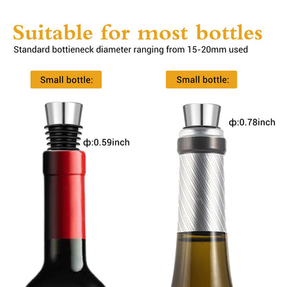 Wine Stopper, Reusable Decorative Bottle Stoppers for Kitchen, Bar, Gifts, Holiday Party, Wedding (24 Pack)