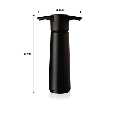 Vacu Vin Original Wine Saver with 2 Vacuum Bottle Stoppers – Wine Preserver Pump for Red or White Wine – Manual Air Remover System – Airtight Seal – Keep Wine Fresh Longer – Black