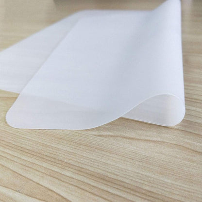 Waterproof Silicone Placemats, Non-Stick Baking Mat for Kids, Heat Resistant Countertop Protector Pads (Clear, 3pack)