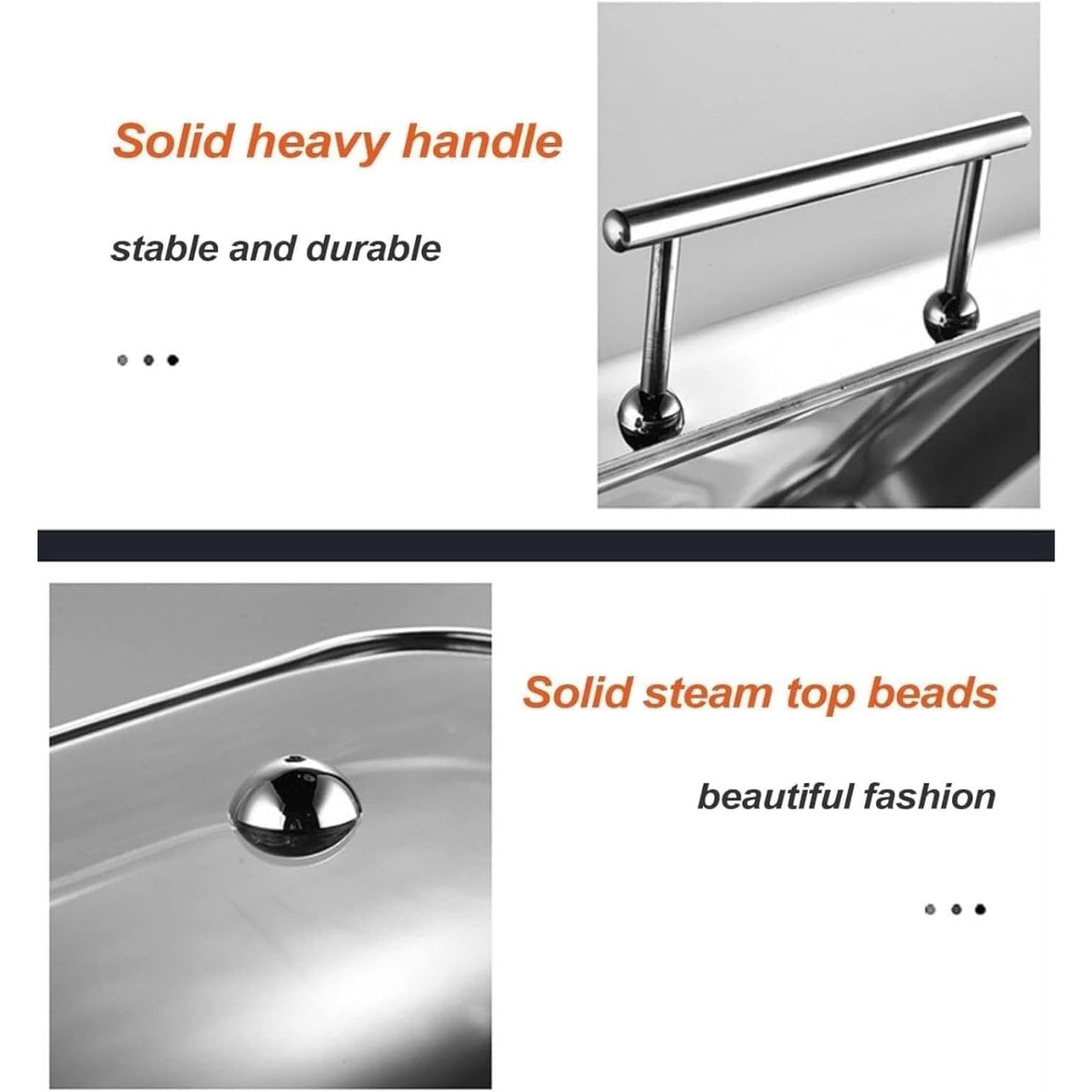 Stainless Steel Electric Chafing Dish with Clear Lid, Commercial Grade Food Warmer for Home Kitchen, Hotel, Banquet, Family Gatherings, Party Serving Tray