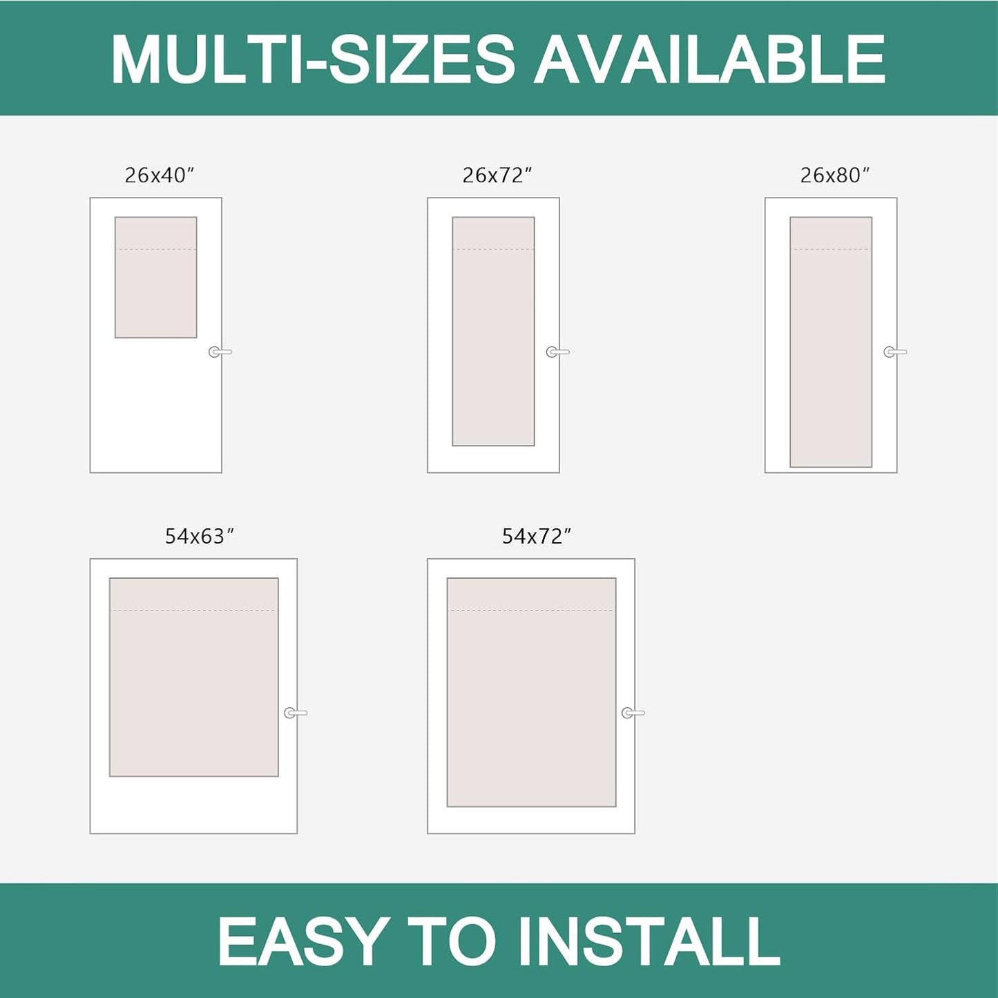 MIULEE French Door Curtains - Non-See-Through Privacy Light Filtering Sheer Drapes | White, 26 x 72 Inches, 2 Panels
