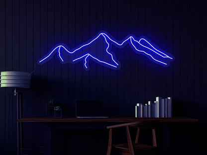 LED Decorative Lights USB Mountains Sunrise Sunset Led Neon Signs Home Decoration Wall Art Holiday Gift Brightness Adjustable 16.5''x11.8''