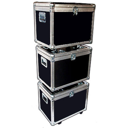 Trunk Case Stackable Utility ATA Trunk with Wheels - Light Duty 1/4 Ply - Id 23x15x17 High