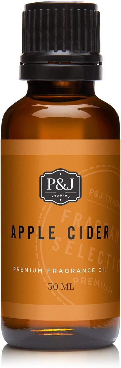 P&J Fragrance Oil Autumn Set | Brown Sugar, Apple, Harvest Spice, Vanilla, Forest Pine, and Snickerdoodle Candle Scents for Candle Making, Freshie, Soap Making Supplies, Diffuser Oil Scents