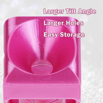 Diamond Painting Organizer Funnel for Round Containers, Portable Drill Funnel Diamond Painting Accessories(Silk Pink)