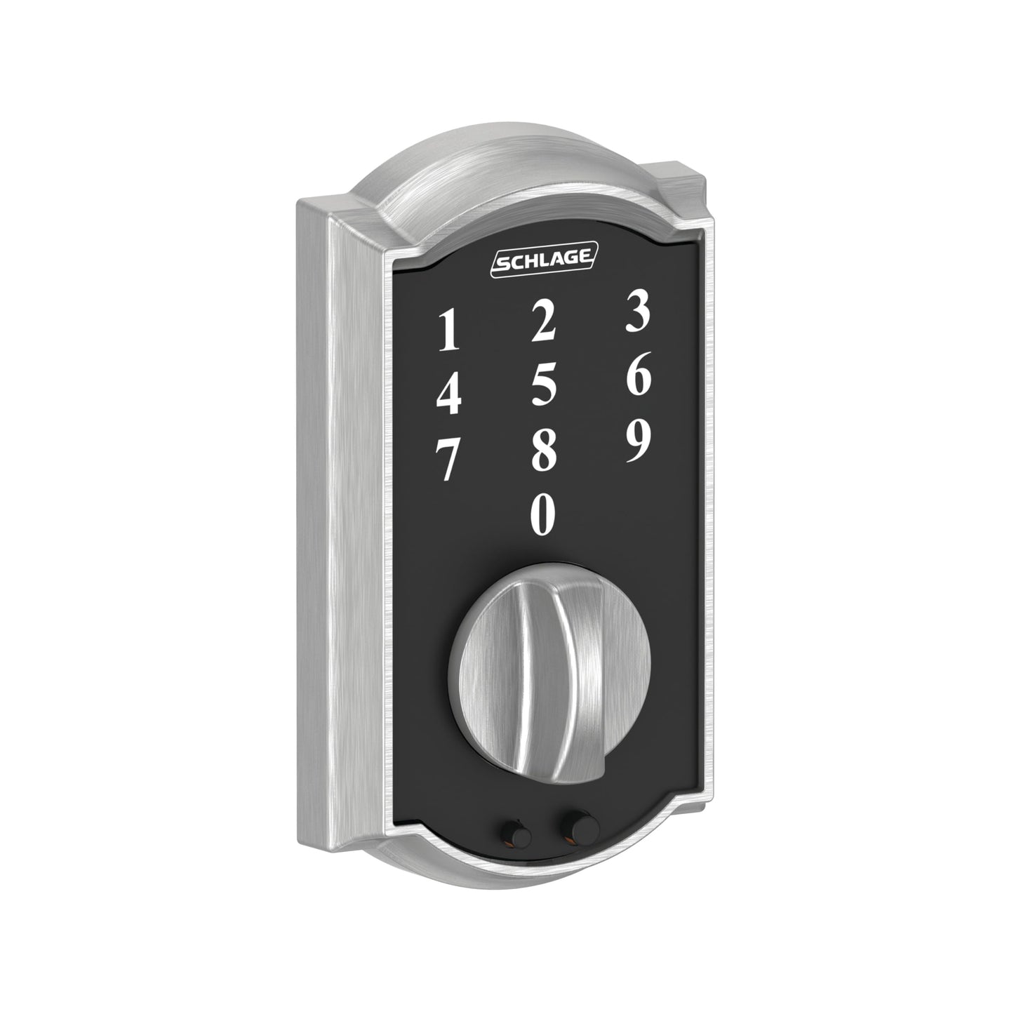 SCHLAGE BE375 CEN 622 Touch Keyless Touchscreen Electronic Deadbolt Lock, Matte Black
