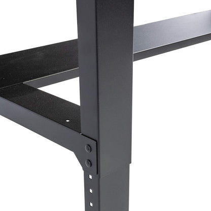 Montezuma 6' Adjustable Height Steel and Solid Wood Workbench Station