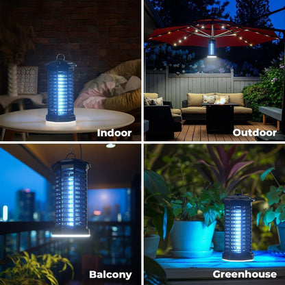 YISSVIC Bug Zapper, Outdoor Indoor Waterproof Electric Mosquito Fly Zapper Killer, Effective 4200V for Home, Patio,