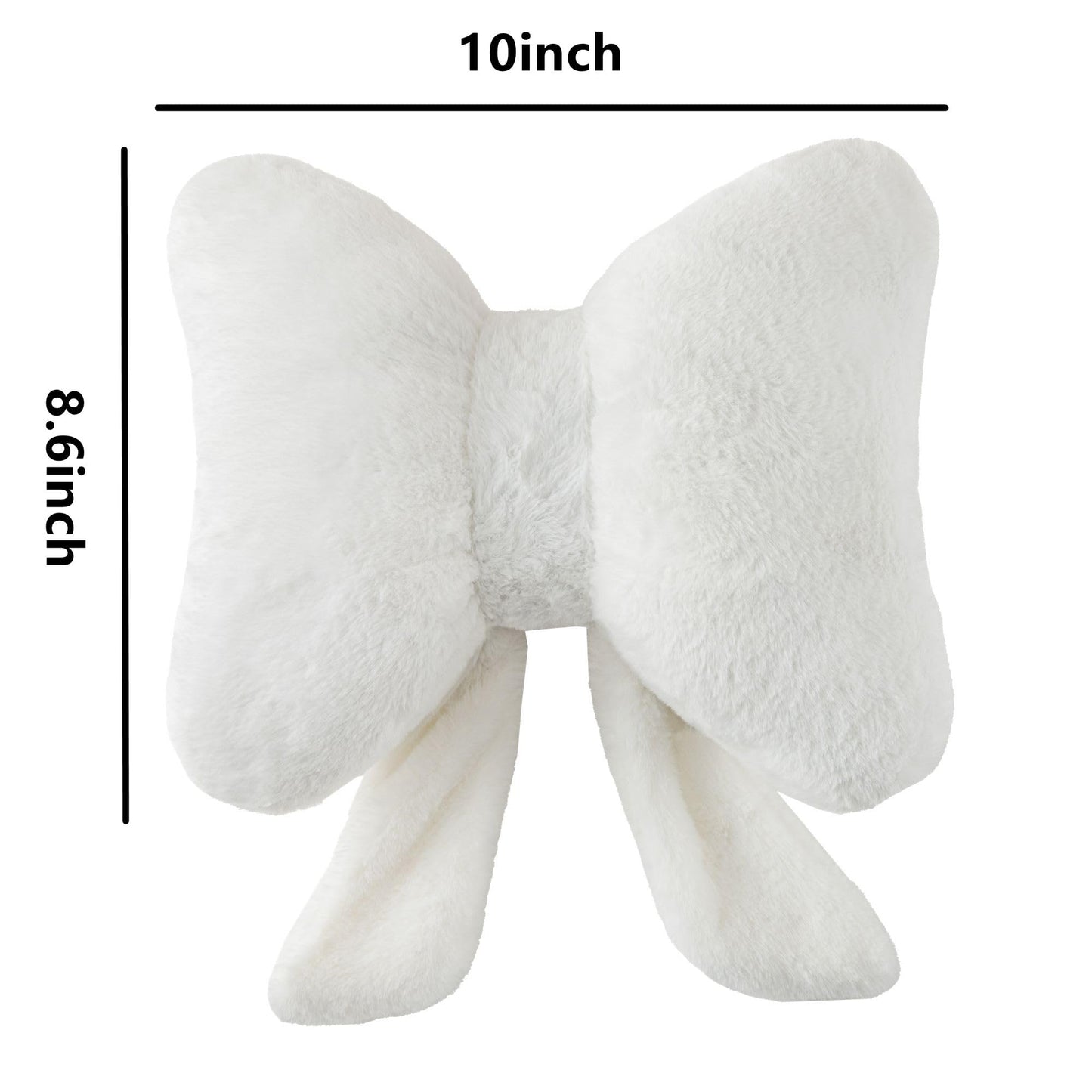 Bow Pillow Throw Pillows Butterfly Shaped Decorative Cute Pillows for Bed Sofa Cute Home Decor,Pink 10 * 8inch