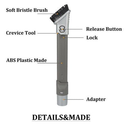 Crevice Duster Tool for Shark HV322 HV301 NV752 NV650 NV800 NV151 ZD201 LA502 AZ2001 HZ2002 Rotator/Rocket/Duoclean/APEX/Navigator Vacuum Cleaners Extended Reach Attachments Brush