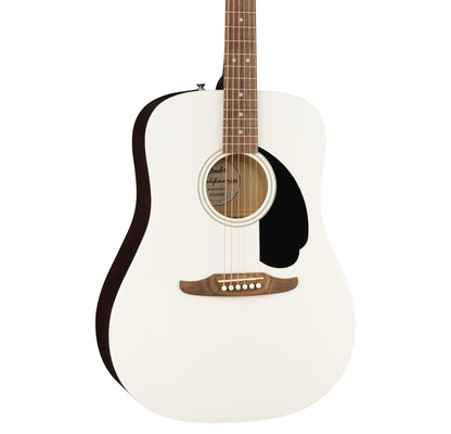 Fender California Redondo Acoustic Guitar - White Bundle with Hard Case, Strap, Strings, Picks, and Austin Bazaar Instructional Video