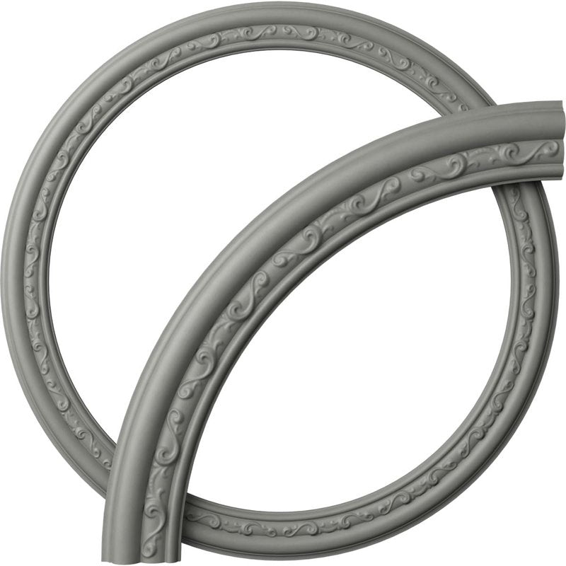 Ekena Millwork CR35WA Watford Ceiling Ring (1/4 of complete circle), 36"OD x 29 1/2"ID x 3 1/4"W x 1"P